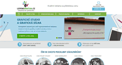 Desktop Screenshot of lepenagrafika.cz
